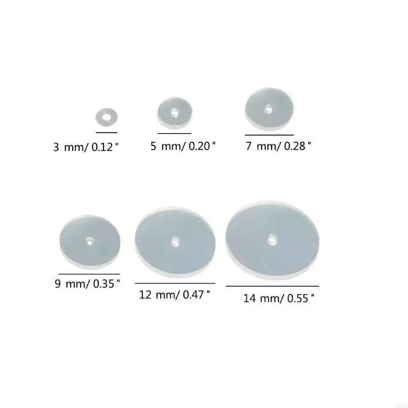  100pcs Earrings Disc Pads Comfortable and Secure Silicone Earring Stabilizers