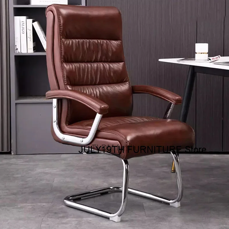 

Design Ergonomic Desk Chair Lounge Leather Comfortable Individual Portable Floor Office Armchair Comfy Cadeira Furniture MQ50BG