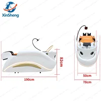Premium All-in-One Head Spa Equipment, Electric Massage Shampoo Bed with LED Ambient Light for Hair Salon Store, Smart Furniture 6
