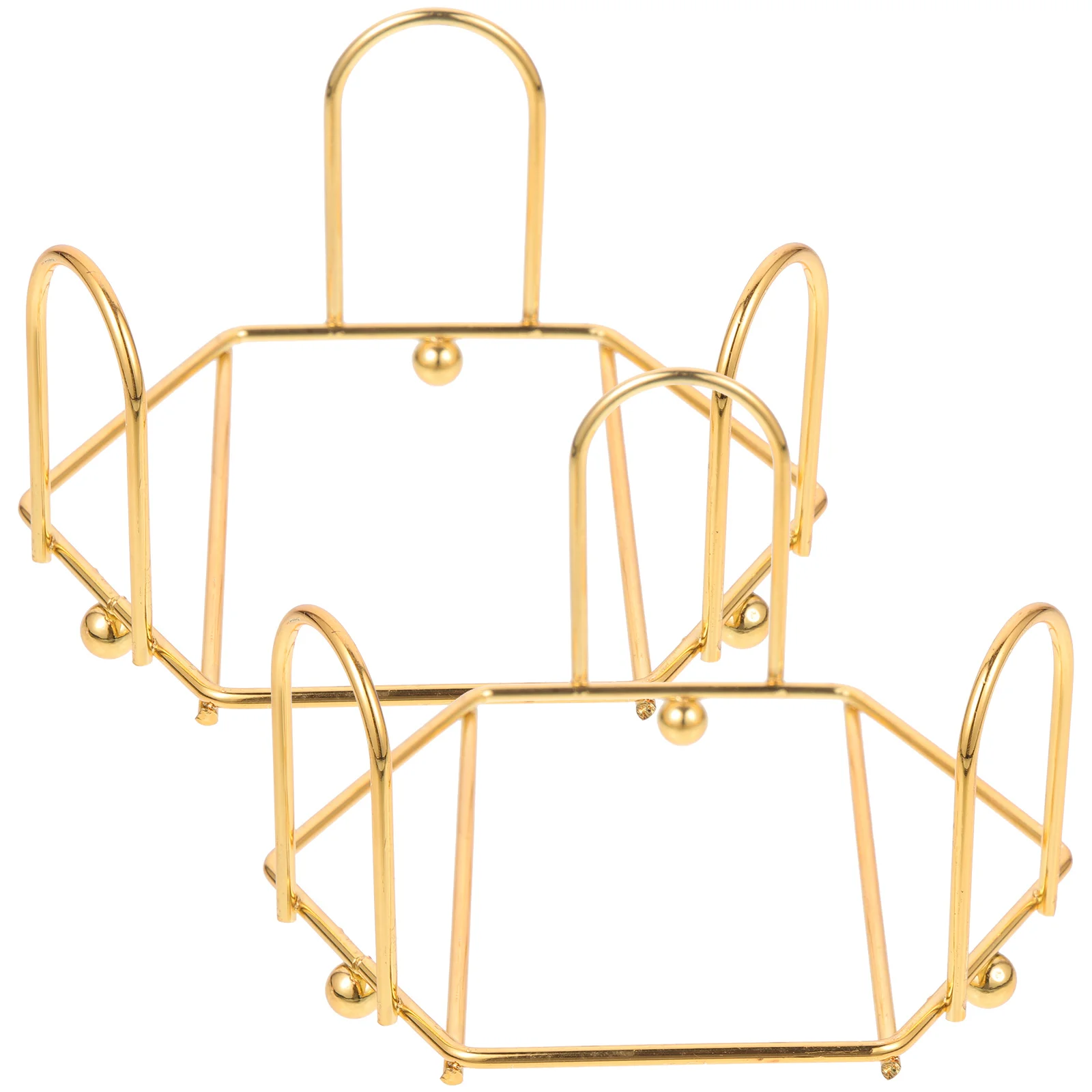 2 قطعة أصحاب كوستر الحديد جوفاء منظم سطح المكتب ل كأس الحصير وعاء الحصير أداة المطبخ تخزين الرف أصحاب كوستر جوفاء #5