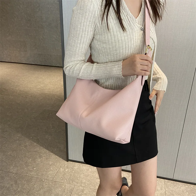 CGCBAG Lage Capacity Women Messenger Bag 2023 Fashion Shoulder Bag High Quality PU Leather Female Tote Bag Simple Handbags