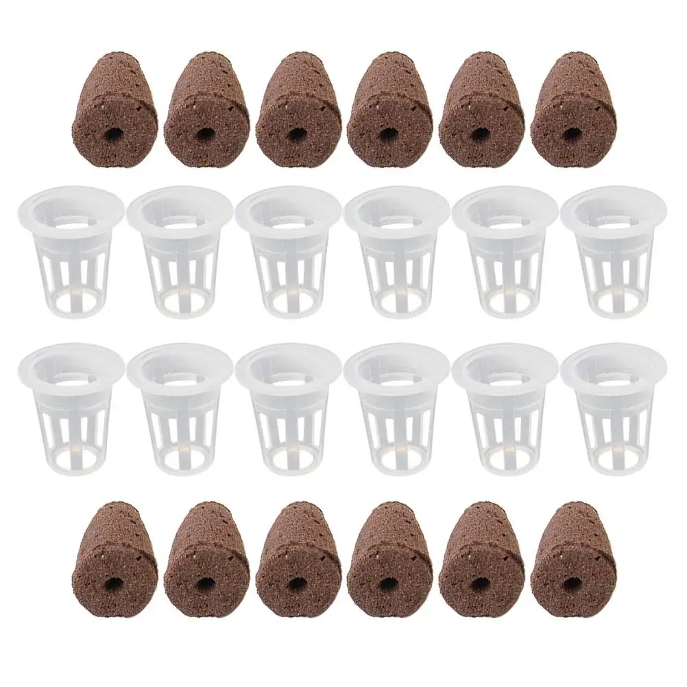

12 Sets Nursery Baskets Seedling Cotton Soil Aquaponics Hydroponics Planting Bucket Garden Net Cups Safe Durable