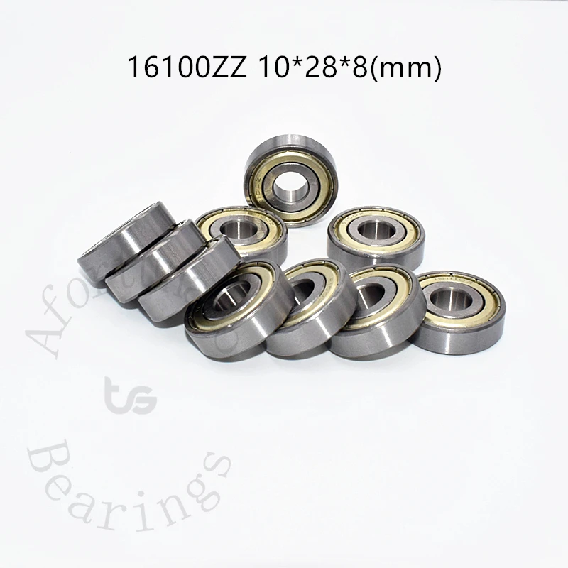 16100ZZ 10pcs Bearing 10*28*8(mm) chrome steel Metal Sealed High speed Mechanical equipment parts