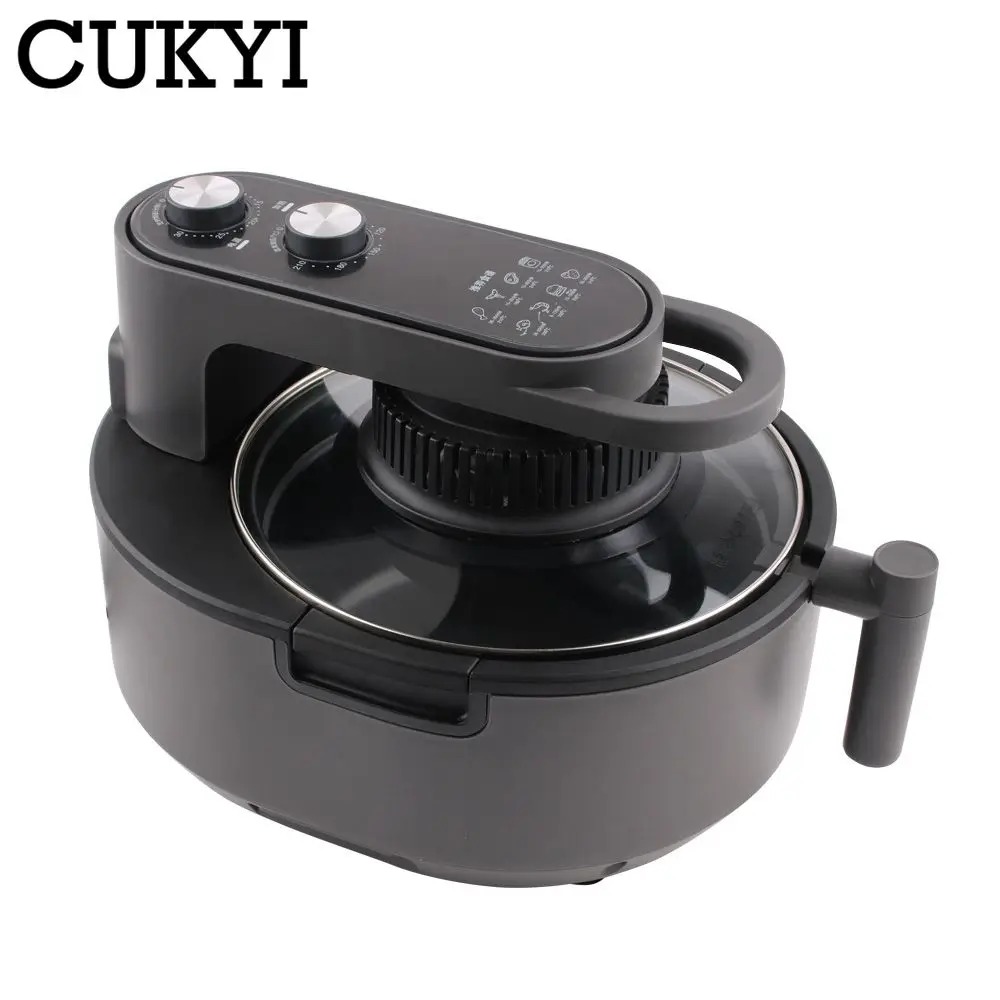 CUKYI 5L Household Fryer Intelligent French Fries Machine Electric Baking Oven Food Cooking Pot Oil Free Kitchen BBQ Tool 220V