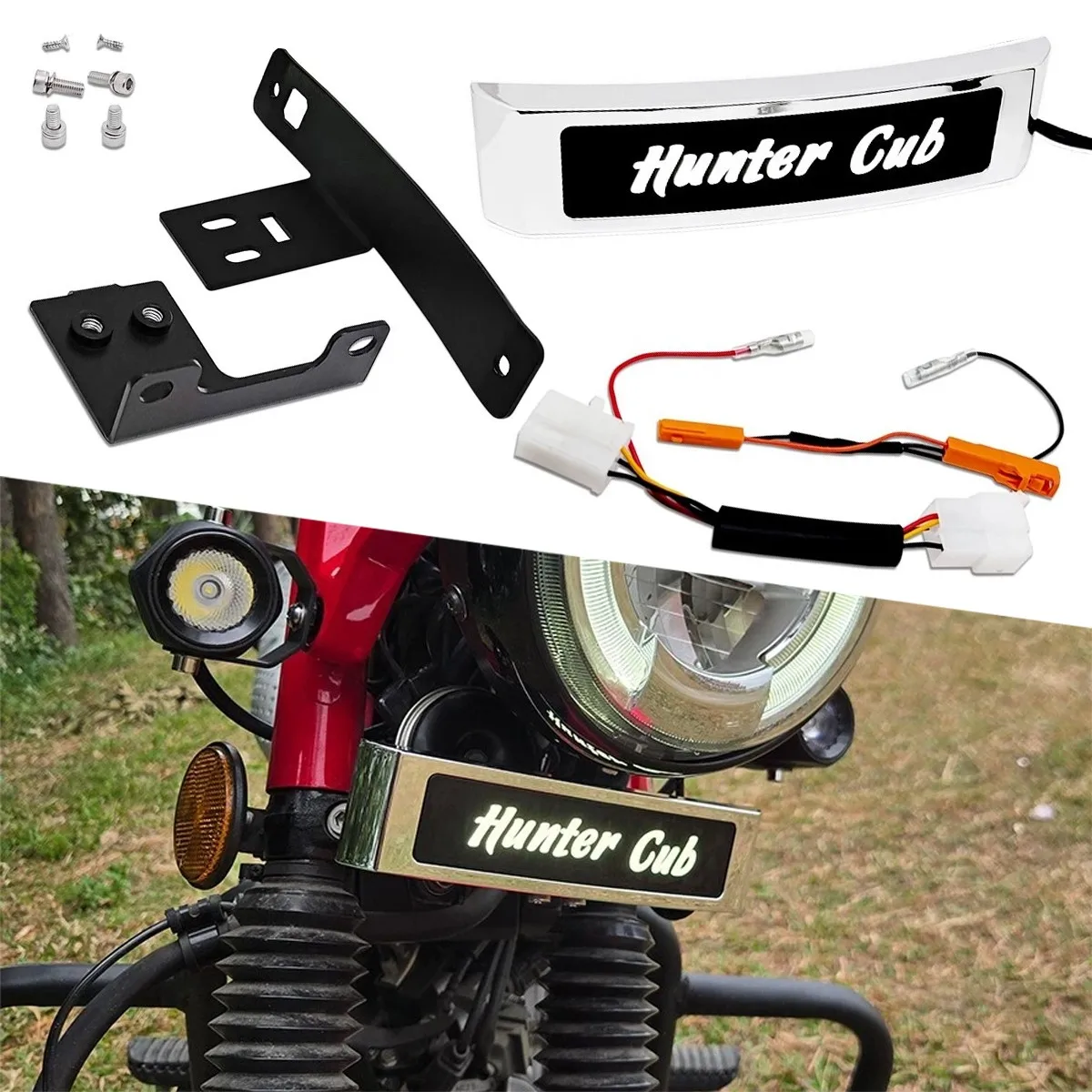 Front Emblem LED Light Kit Fits HONDA CT125 Trail 125 HUNTER CUB 125