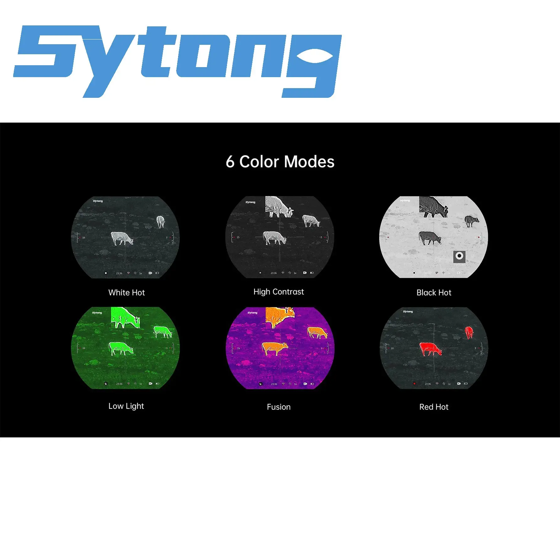 Sytong MM V2.0 10000J Shockproof Thermal Scope 640x512, 650LRF IP67 Long Range Rangefinder for Tactical Hunting