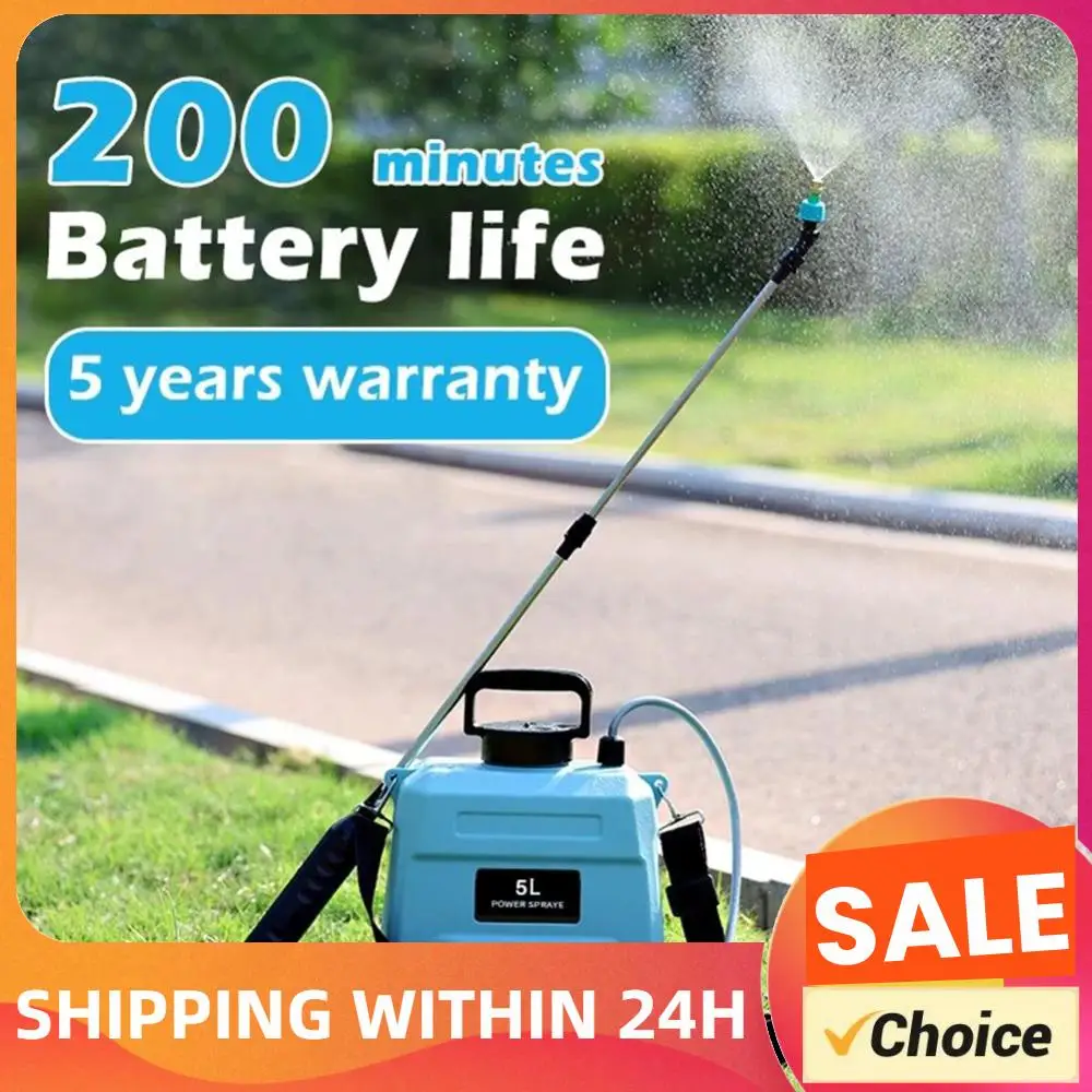 5L Shoulder Pesticide Sprayer Electric Backpack Sprayer Multi-Function Automatic Sprayer Bottle Lawn Sprinkler for Lawn Watering