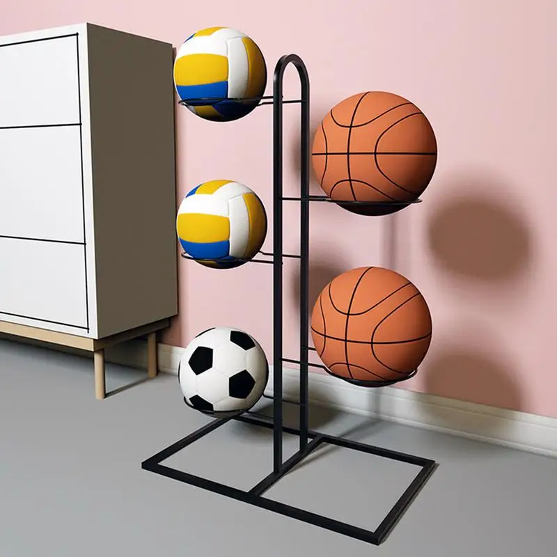 Indoor Children Basketball Storage Rack 3/4/5 layer Home Put Ball Football Storage Basket Placed Rack Volleyball Stand Holder