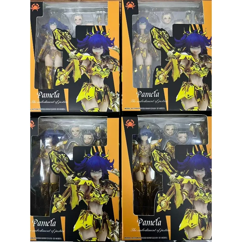 

In stock Great Toys/GT Saint Seiya Myth Cloth EX Cancer Pamela Holy Contract Female Zodiac Knights of Action Figure Model