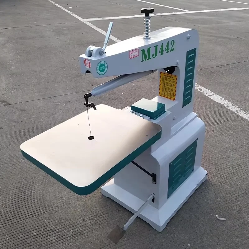 MJ442 desktop 530*440mm Table size woodworking pattern saw cutting wire curve high-speed wire saw carving machine