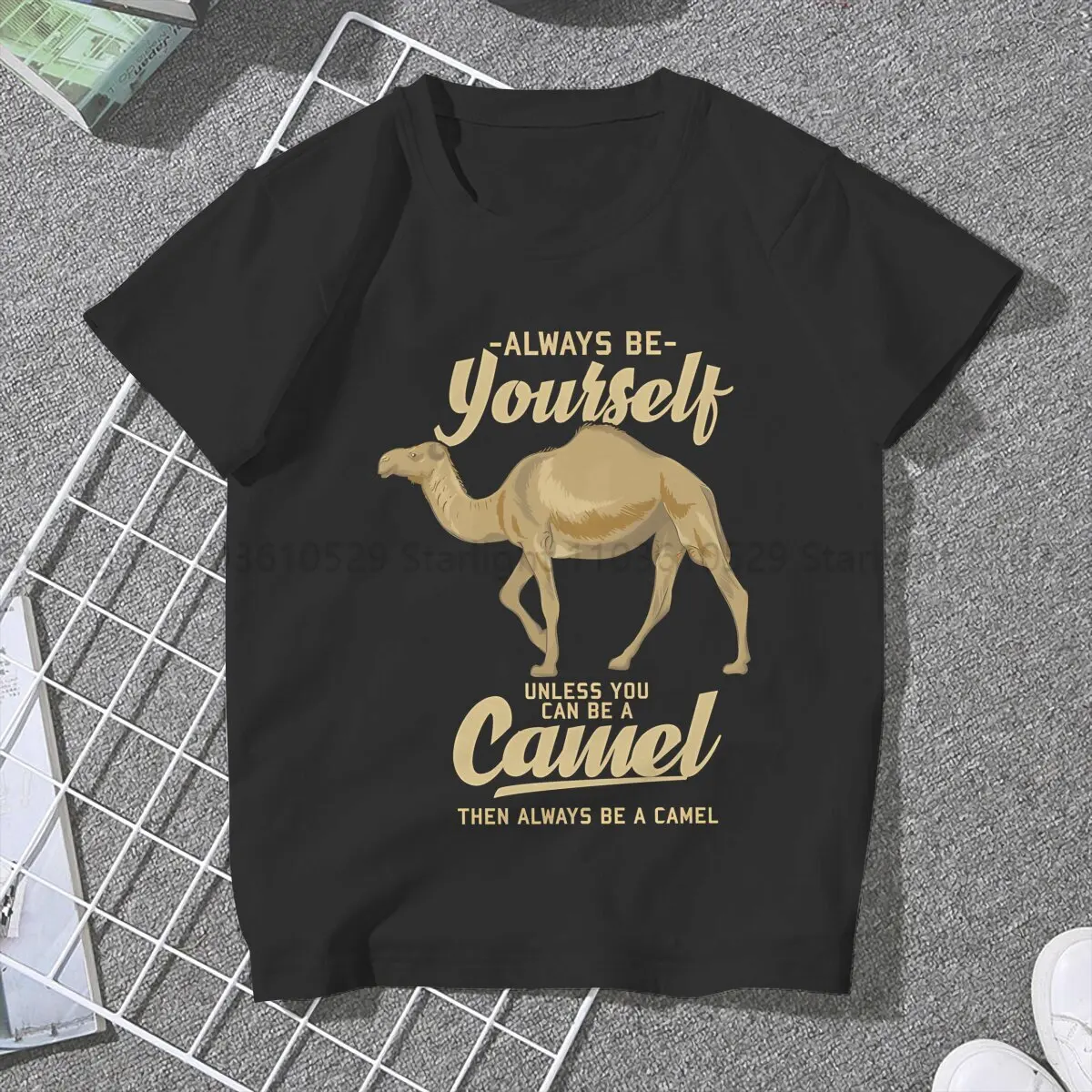 Always Be Yourself TShirt For Girls Camel Y2k Tees Fashion Female Polyester T Shirt Soft Summer