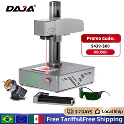 DAJA S4 Fiber Laser Marking Machine Metal Nameplate Engraver for Jewelry Stainless Steel Portable Engraving Industrial Desktop