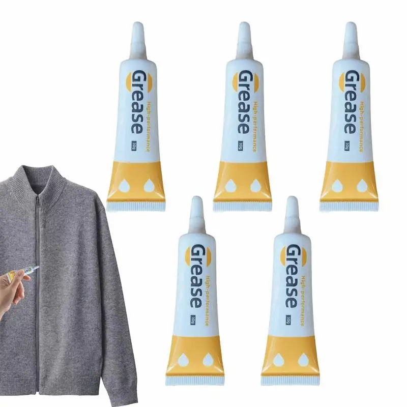 

5 шт., 10 г, многофункциональная смазка для застежек-молний, смазка для 3D-принтера, шестерни для шумоподавления, 5-в-1, смазка для ремонта и фиксации молний