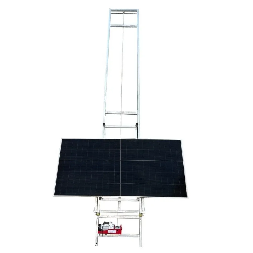 

Outdoor photovoltaic panel dedicated lift sun room glass installation lift