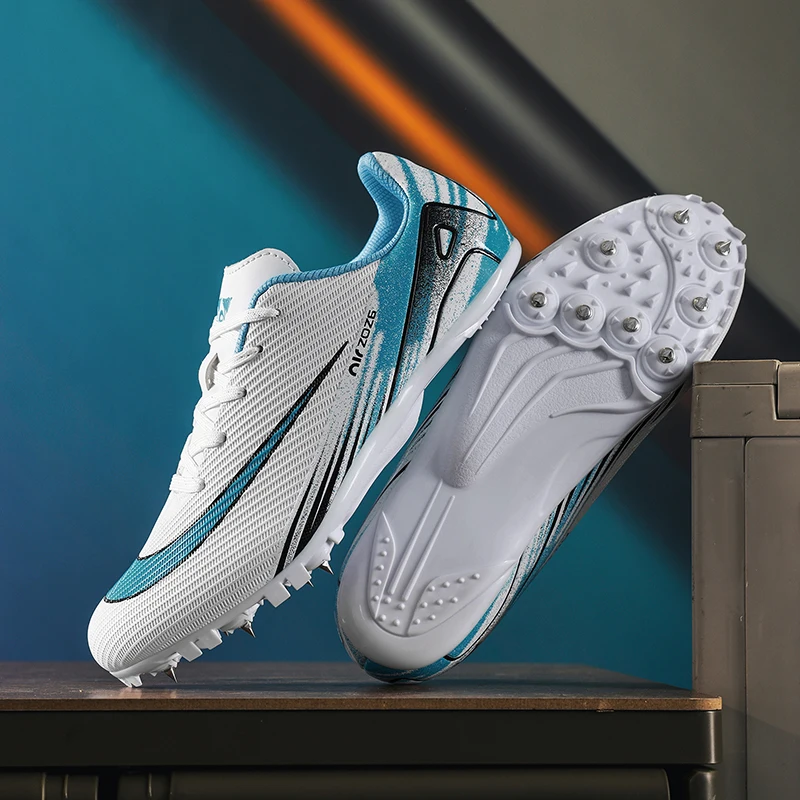 

New Outdoor Men Woman Track & Field Running Shoes Professional Competition Nail Sneakers Anti-Slip Student Training Shoes