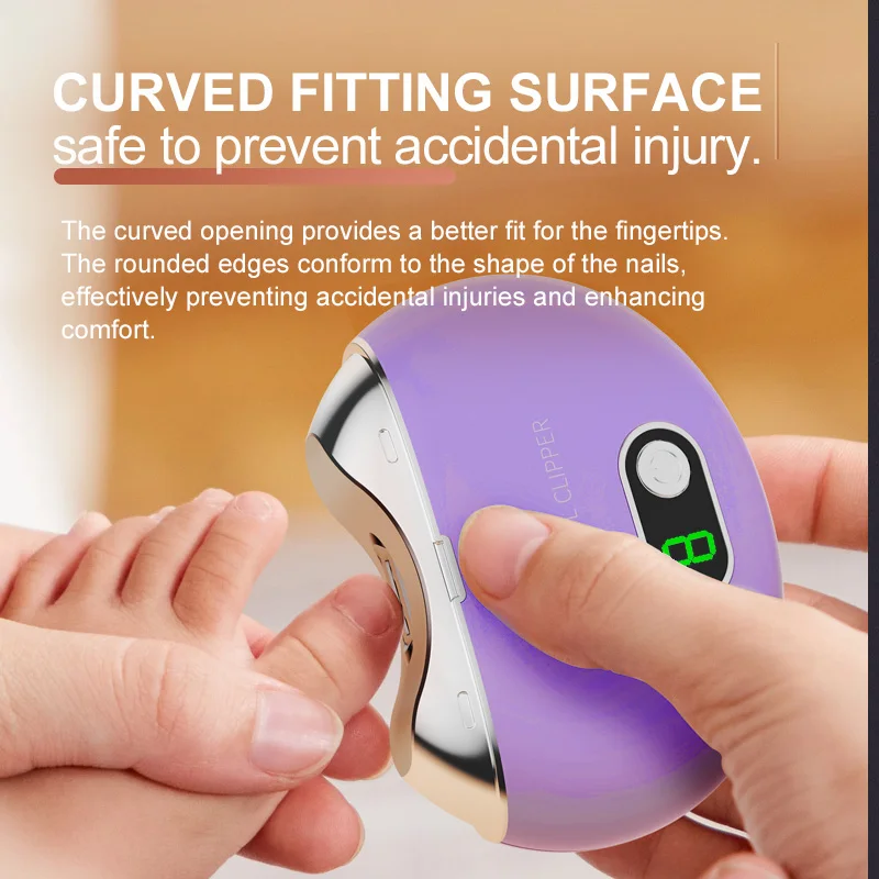 مقص أظافر كهربائي 3 سرعات للطفل جميع الأعمار تخزين السفر هدية آمنة 1 قطعة قابلة للشحن السيارات مسمار المتقلب أداة العناية بالأظافر
