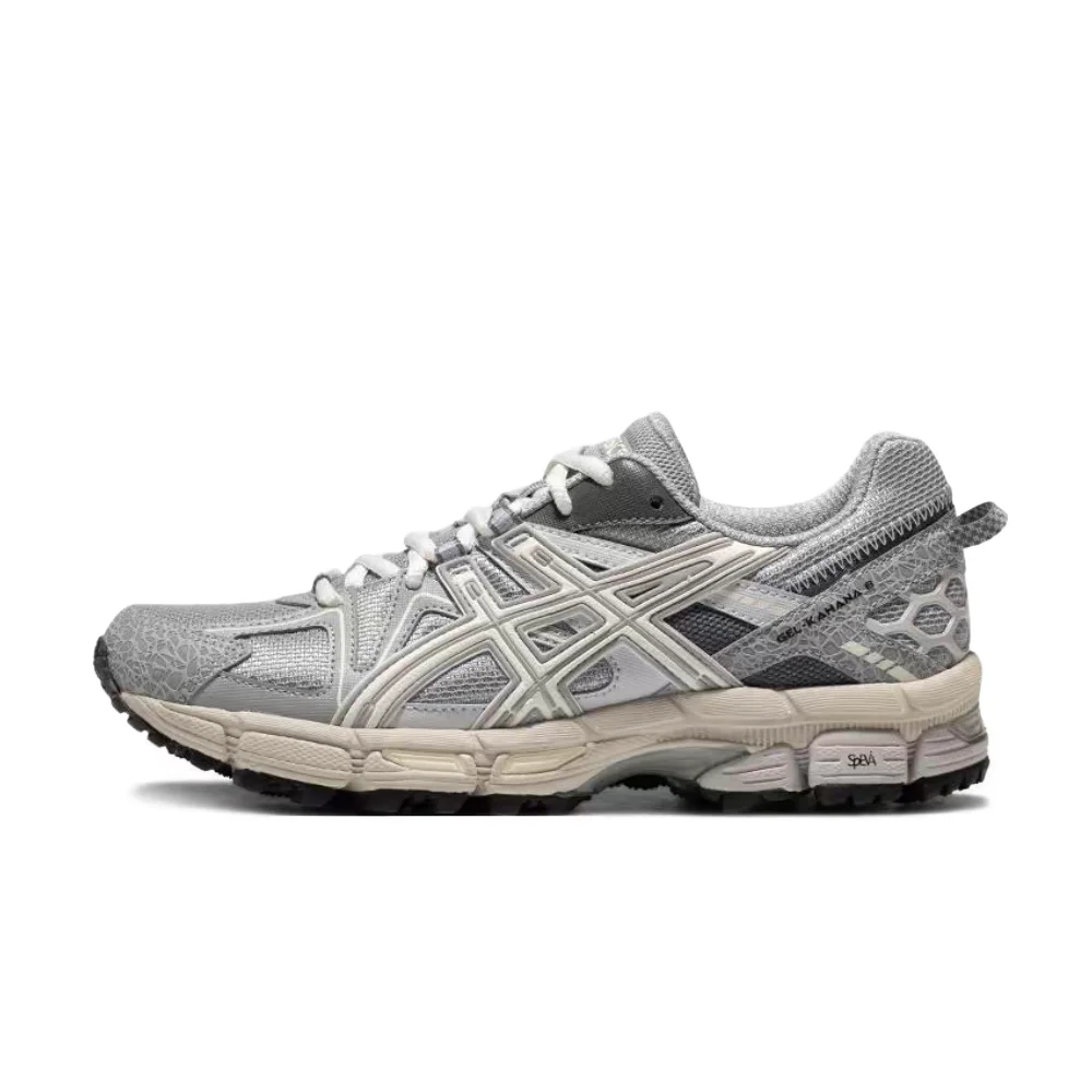 ASICS Gel-Kahana 8 Women's Low-Top Trail Running Shoe Silver/Dark Grey Non-Slip Breath Casual for Fit Colorway 1012A978-028