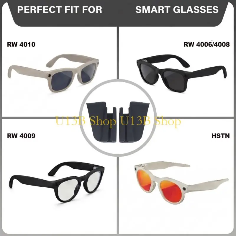 U13B Silicone Side Guard For Glasses Light Blocking Panels Anti Glares Outdoor 1 Pair