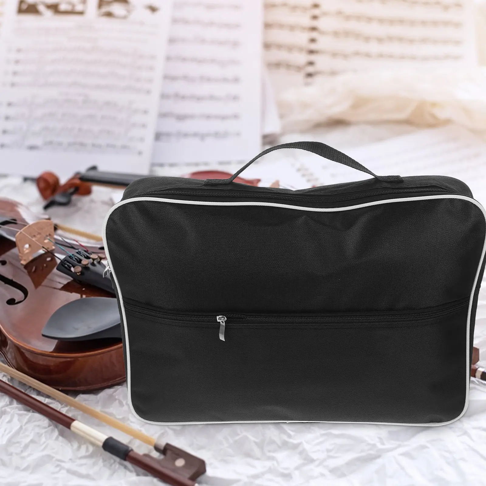 Lyre Harp Bag Compact Lightweight Lyre Carrying Pouch with Reinforced Stitching for Safe Transport Storage of Thumb Piano