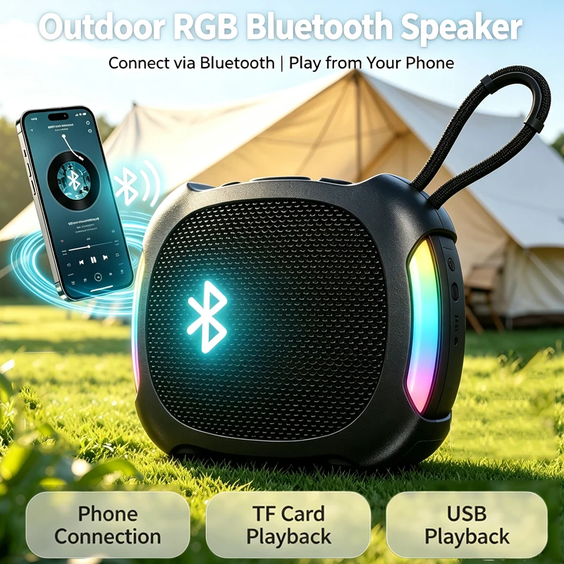 Outdoor Lighting Wireless - Mini Taşınabilir Bluetooth Hoparlör Dış Mekan