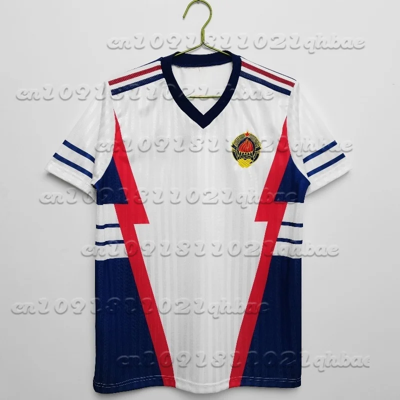 

1990 Yugoslavia home retro jersey football suit 3D printed quick drying comfortable outdoor sports training suit motorcycle suit