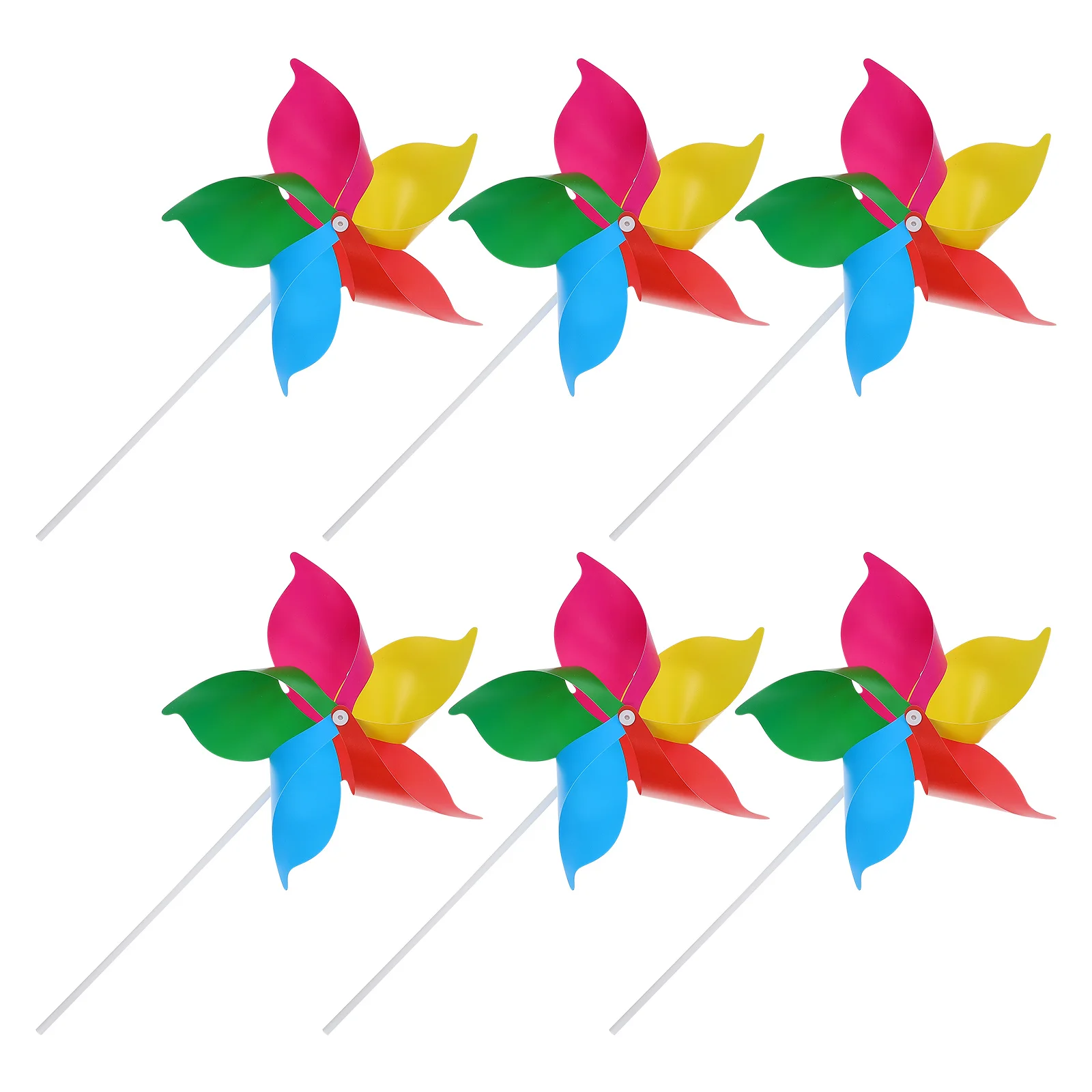 25 uds. Molino de viento de plástico colorido, molinetes de fiesta, Mini decoración giratoria, juguete al aire libre para niños, molinos de viento para niños