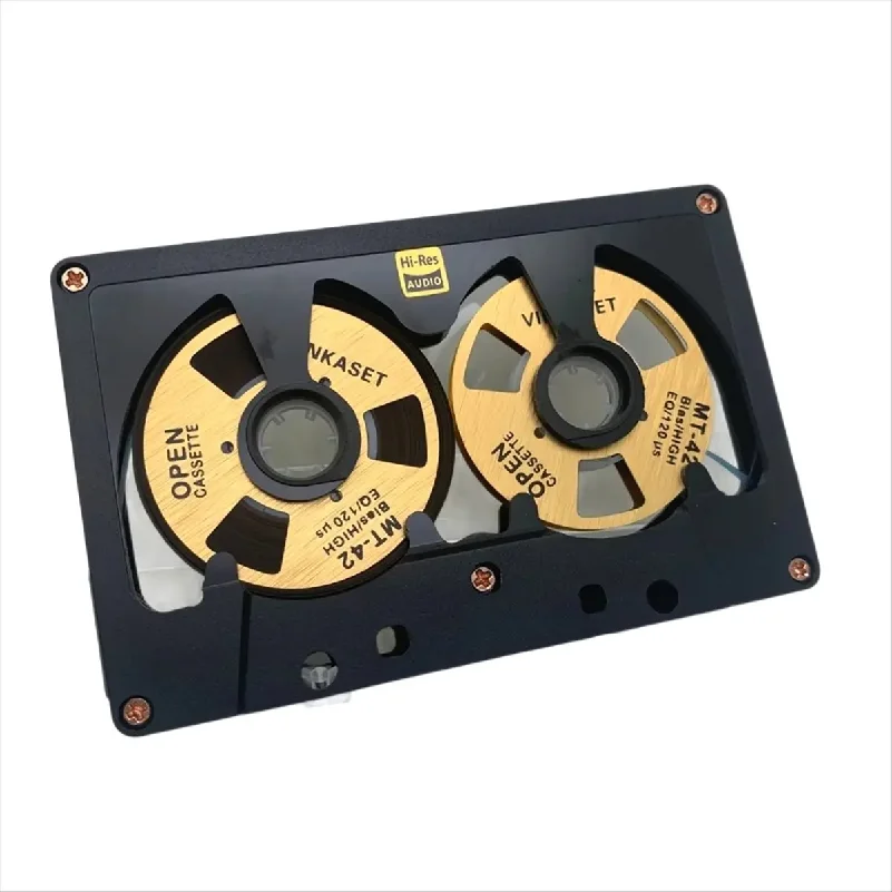 (Top Sale)Cassette Audio Reel to Reel Cassette 50 Minute Blank Tape Double Sided Metal Reel Hollow Case Self-Made