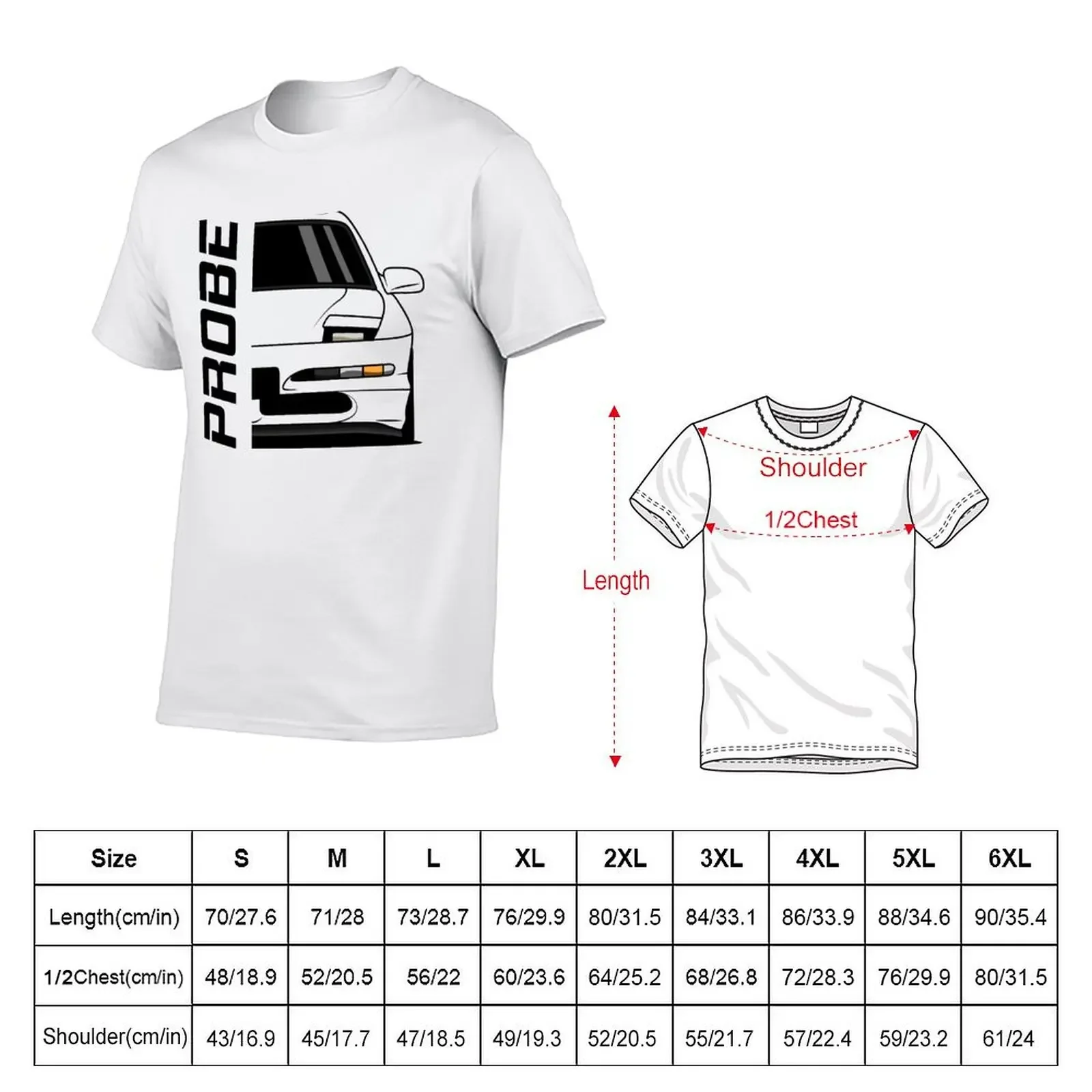 Front Racing Probe T-Shirt shirts graphic tees oversizeds Blouse fitted t shirts for men