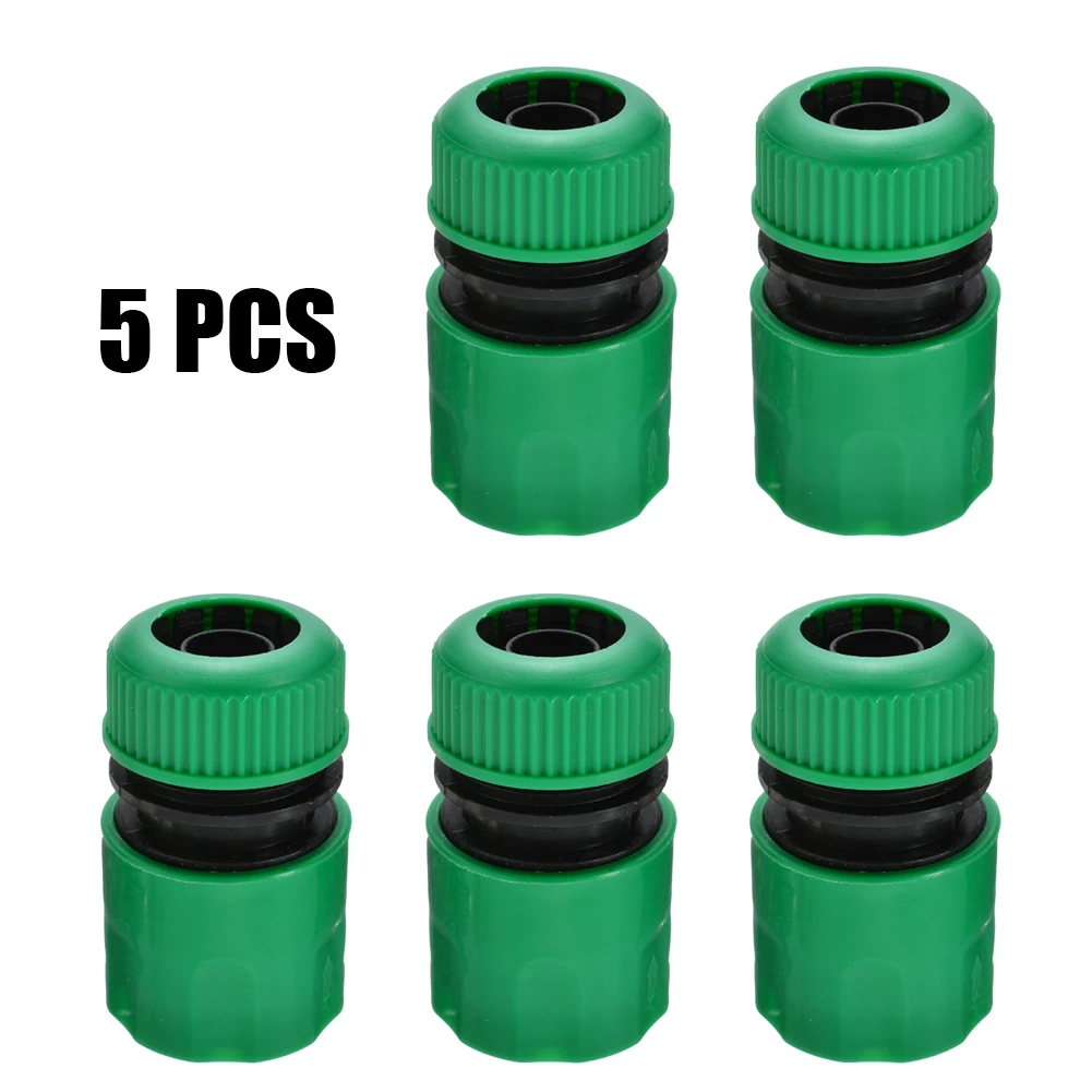 Garden Tap Water Hose Pipe Connector Quick Connect Adapter Fitting ABS Green&Black Efficient Water Distribution