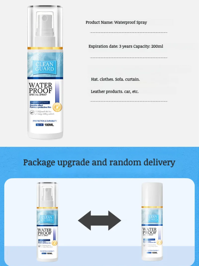 Pulverizador Nano do reparo do perfurador, revestimento impermeável, pulverizador hidrofóbico, controle da mancha da roupa