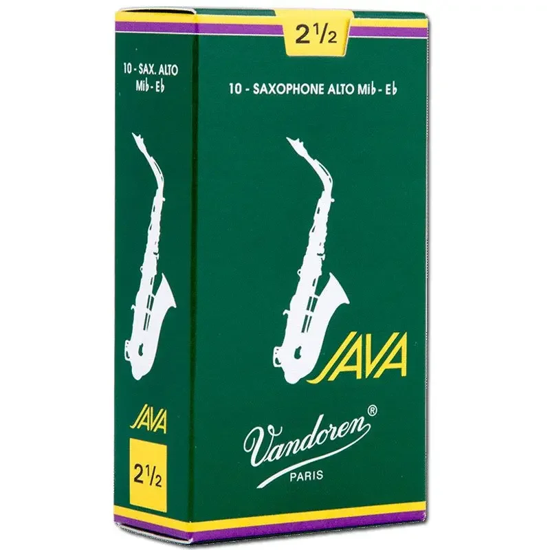 Bendlin Box JAVA Alto Saxophone Reed E-flat 2.5 French Vandoren Pop Jazz, A Box of 10 Pieces