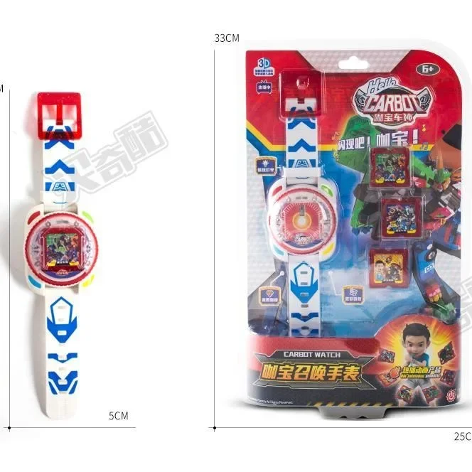 CARBOT Korean Cartoon Animation Deformation Car Summoning Chinese Music Watch PRO Flying Squad Cube Action Figure Robot Kids Toy