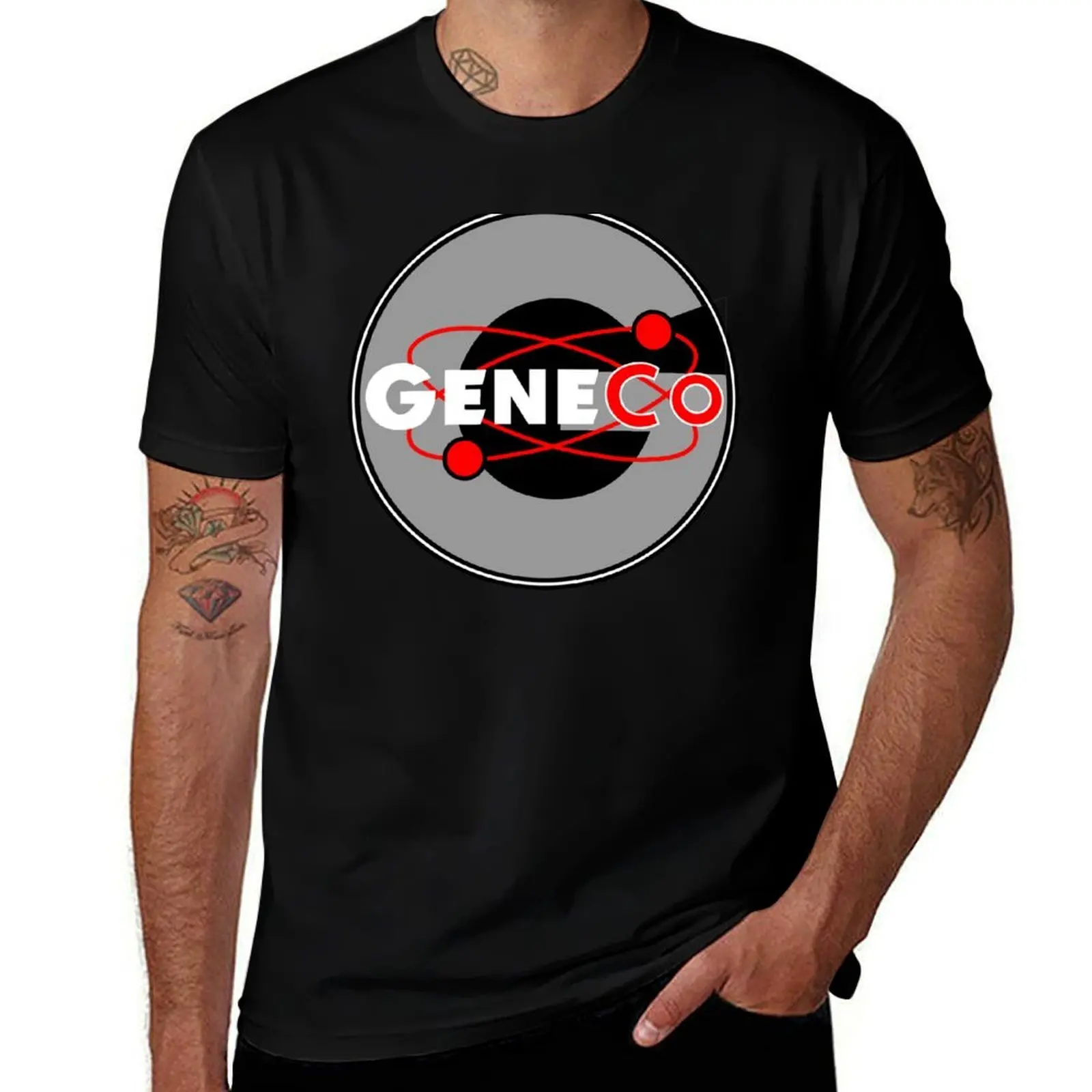 

GeneCo Logo Recreation T-Shirt man t shirts high quality luxury brand t shirt man casual T-Shirt