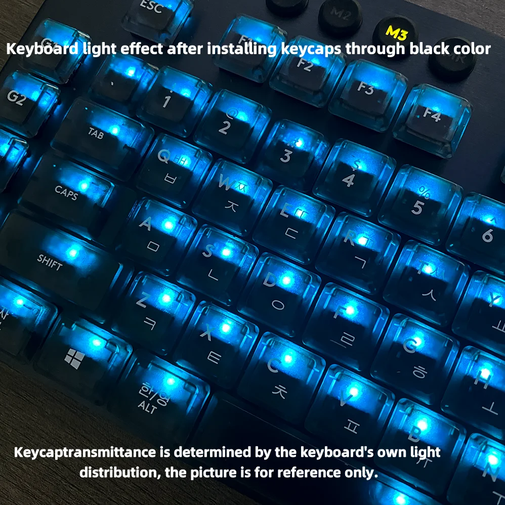 Suitable for Logitech G915/G913/G913TKL PBT Keycaps Colorful Personalized International Language Korean Version of Keycaps