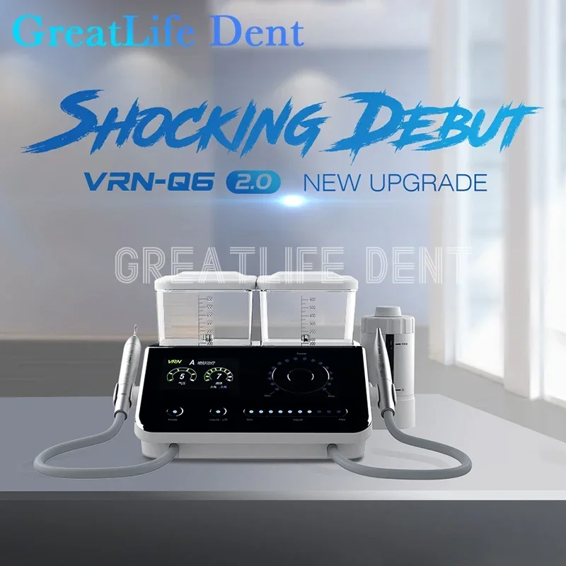 GreatLife Dent Dental Teeth scaler VRN-Q6 Ultrasonic Periodontal Therapy System Air Polisher Ultrasonic Scaler