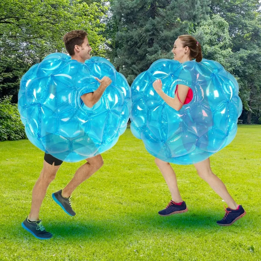

2 Pack Inflatable Bumper Balls for Giant Zorb Ball Sumo Balls Human Hamster Ball Bubble Balls for Adults Full Body Buddy Outdoo