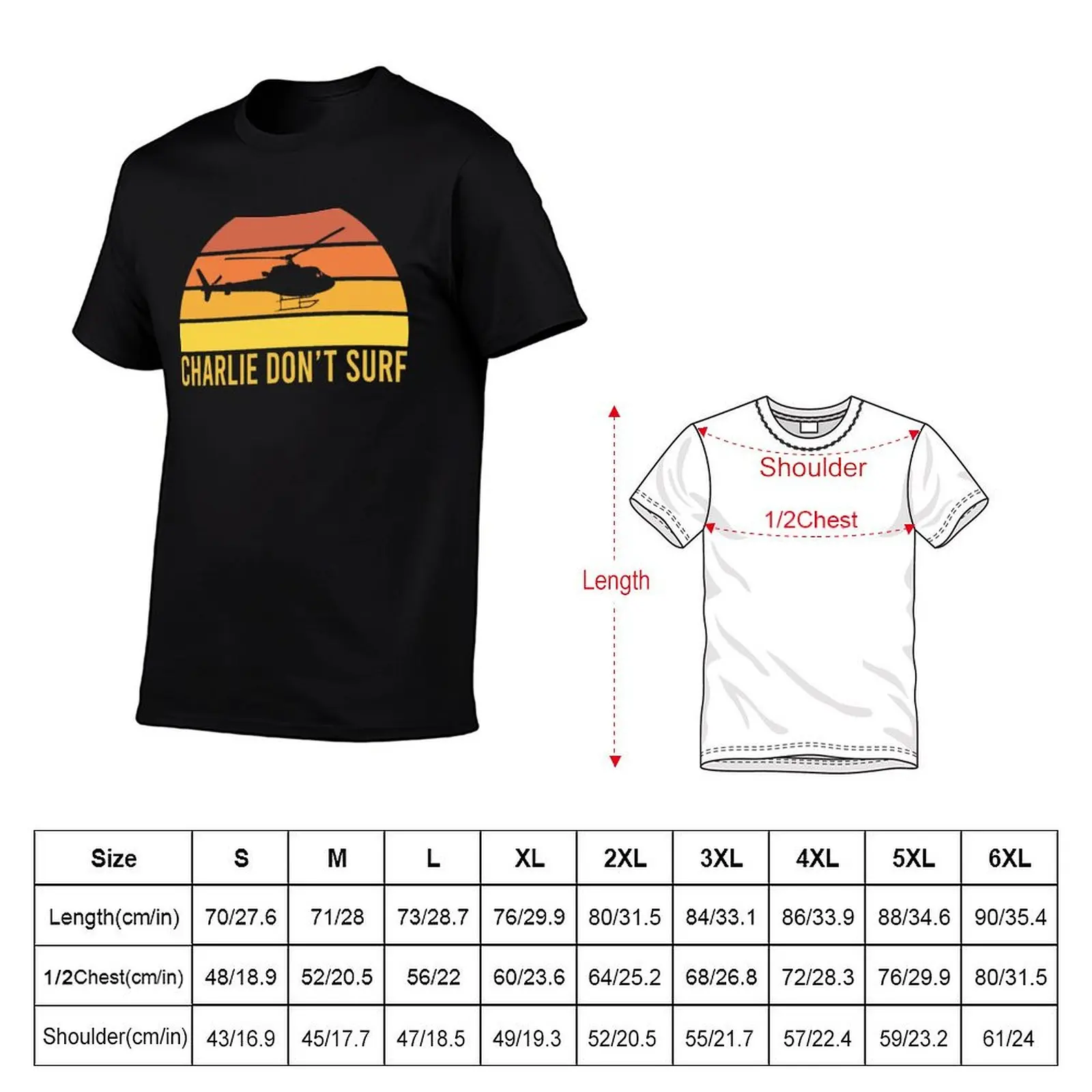 Charlie Don't Surf T-Shirt shirts graphic customs basketball graphic tees Short sleeve tee men