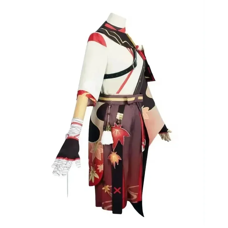 OP01 Genshin Impact Kaedehara Kazuha Cosplay Costume Halloween Carnival Samurai Costume Wig6Gd@!