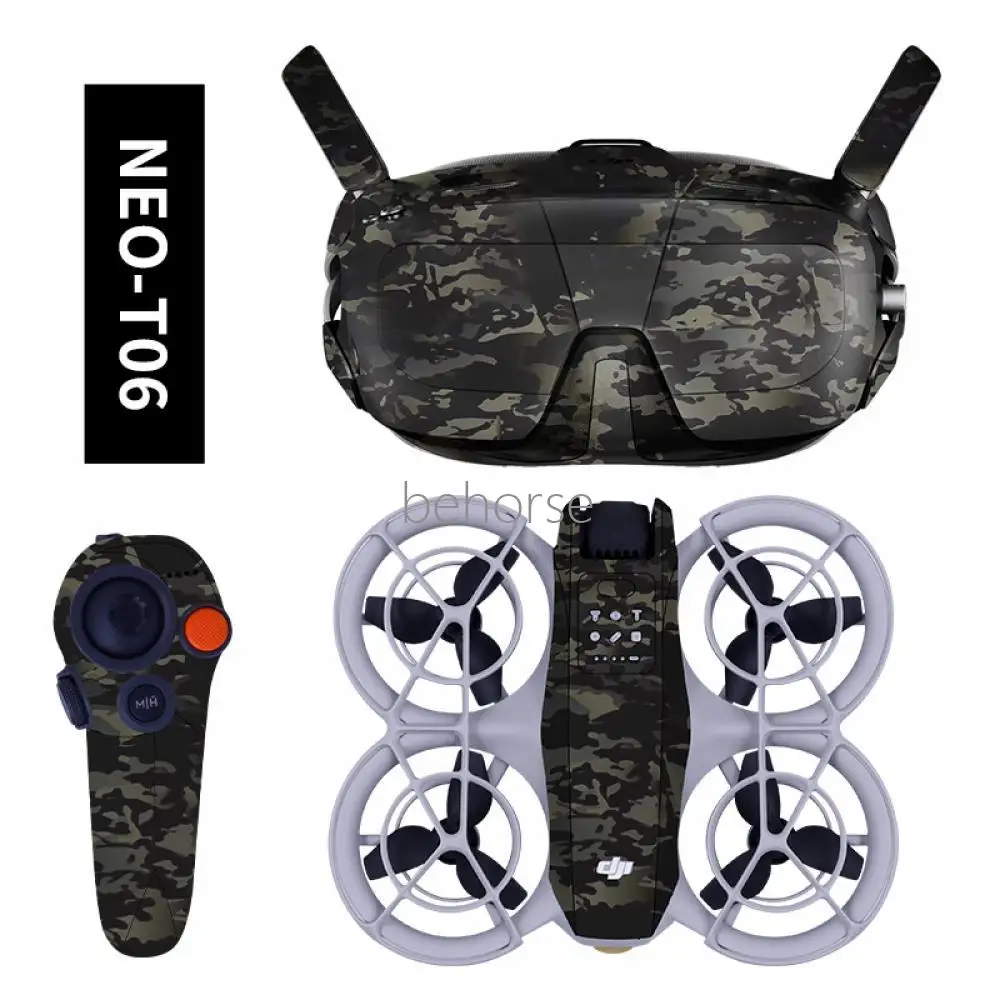 NEO الطائرة بدون طيار N3 نظارات الروك مجموعة ملصقات ل DJI NEO غير لاصق كول الطائرة بدون طيار خدش طبقة رقيقة واقية ملصقات الزخرفية