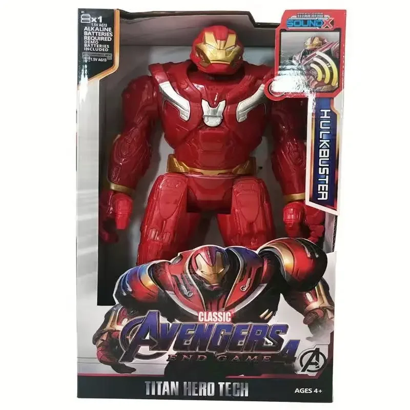 2025 Hot 30 cm Marvel Figuur Avengers Endgame Captain Justice Geluid Led Licht Super Hero Poppen Pvc Action Figure Model kinderen Speelgoed