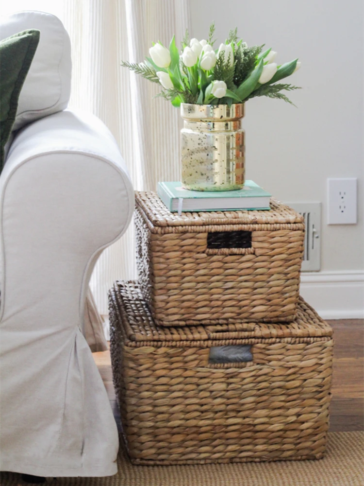 

Американский стильный декоративный короб для хранения вещей для гостиной, спальни, гардероба, корзина-органайзер для сезонного хранения