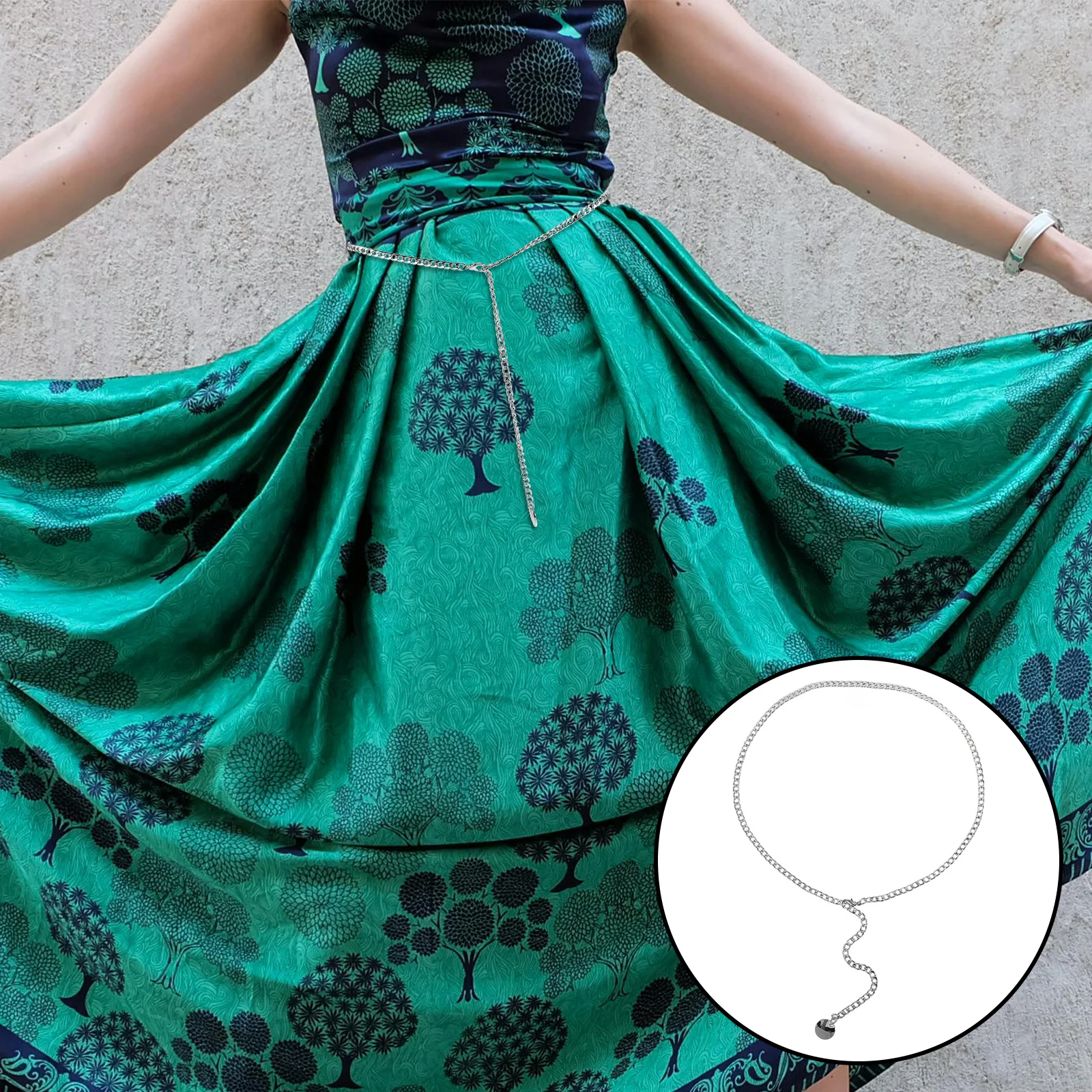 

s Metal Chain Waist Belt Adjustable Length Zinc Alloy Buckles Body Chains Women Fashion Accessories Braided Decorative