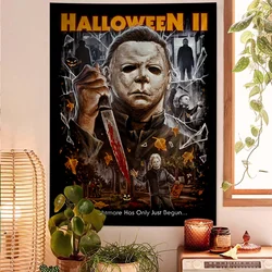 Halloween Michael Myers Anime Beach Swimming Towel Soft Absorbent Washcloth Children's Gifts for Kids Travel Camping Gym