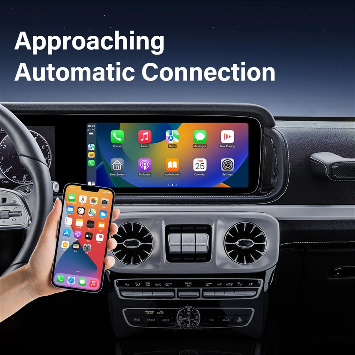 

Беспроводной адаптер Carplay Преобразуйте проводный адаптер CarPlay в беспроводной адаптер Carplay для IOS 10+ и Android Auto, A-AB01