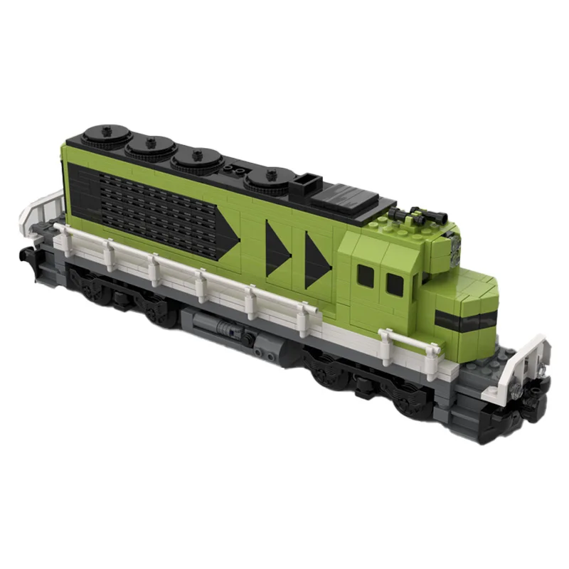 Building Blocks City Airport Train (CAT) Train & Diesel Cargo Locomotive MOC Bricks DIY Assemble Bricks Transportation Toys Gift