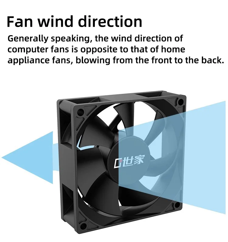 FB-80S 80X80X25MM Cooling Fan 3PIN DC12V Silent Mini Micro Quiet Computer Fan 8c