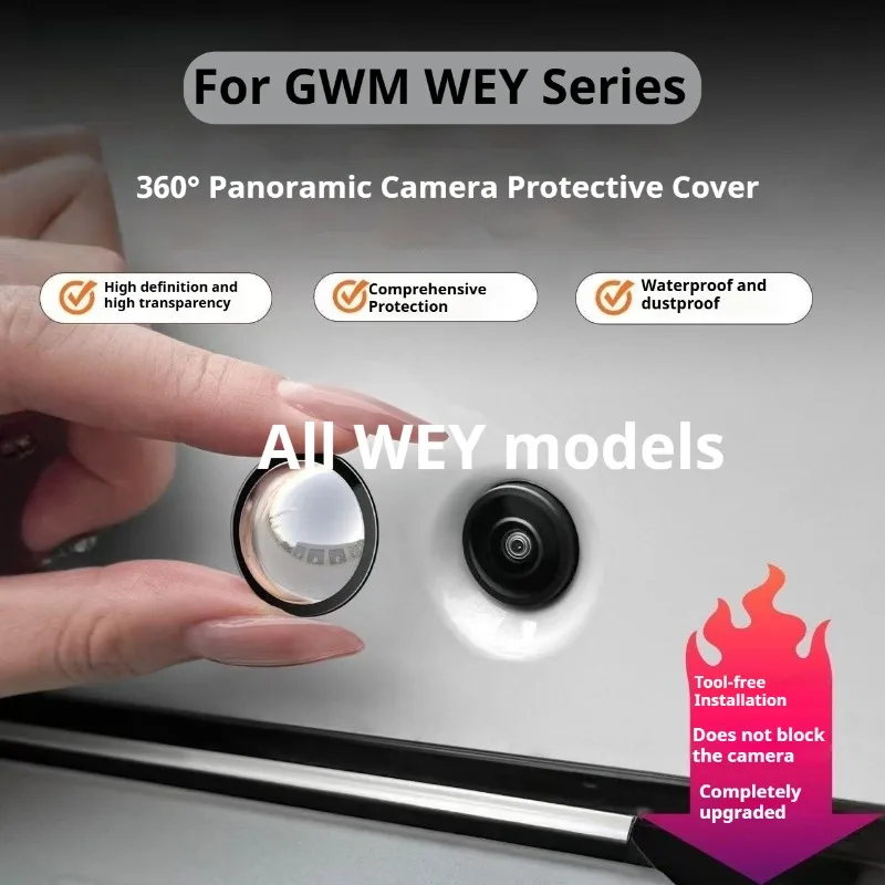 For GWM WEY Coffee 01 05 Coffee 02 03 WEY80 G9  Car Camera Protection Cover 360° Panoramic Anti-fog Function Camera Lens Cover