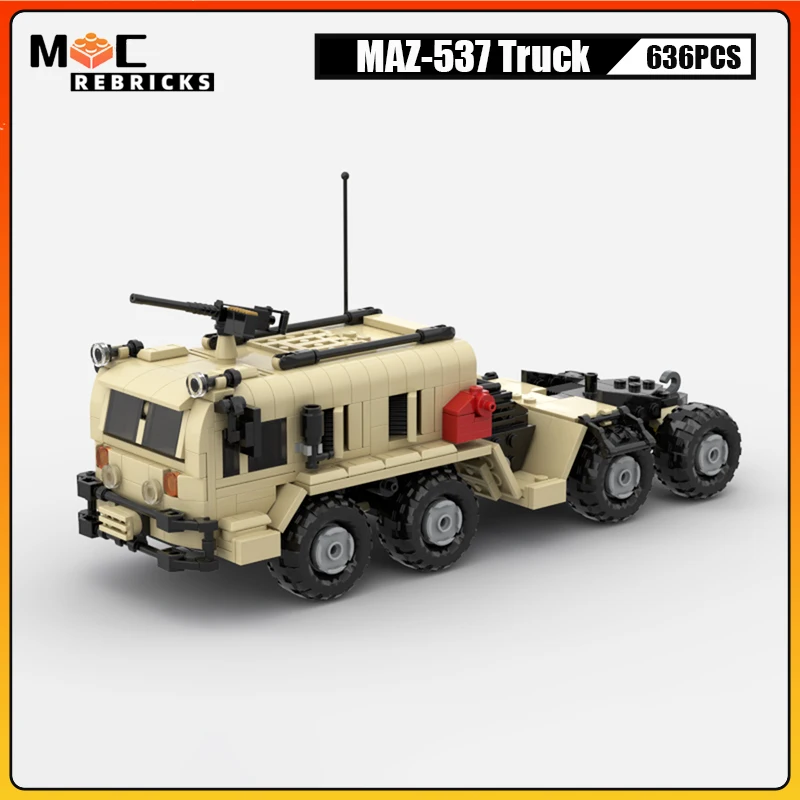 WW2 Military Serie US Army M1120 Heavy Expanded Mobility Tactical Truck MOC Building Blocks M985 HEMTT Vehicle Model Bricks Toys