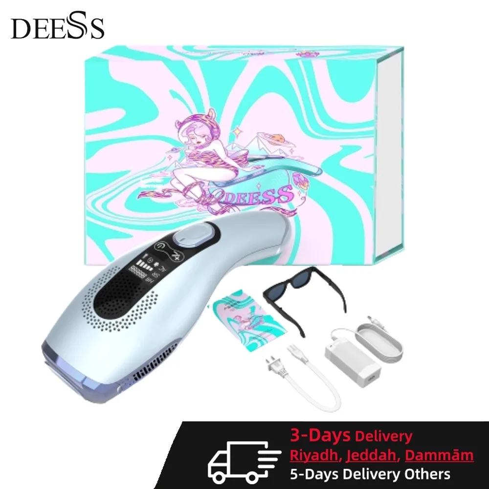 

DEESS GP592 Ice Cooling Ipl Laser Hair Removal Home Use 2 In 1 Device Unlimited Flash Home Laser Face Body Bikini