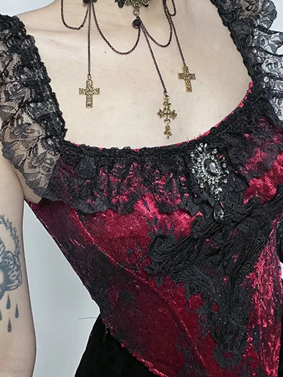 

Хэллоуин Средневековый готический культурный костюм комплект женский жилет для косплея сексуальный кружевной U-Ne дизайн с принтом облегающая верхняя одежда